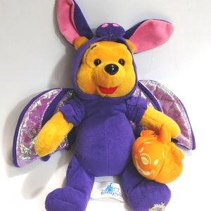 Halloween Disney Winnie the Pooh in a Bat Costume 2002 Plush